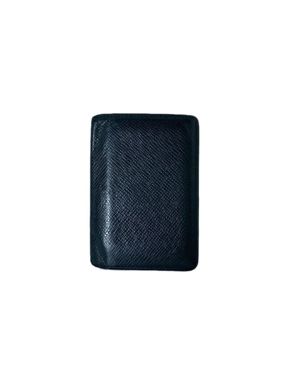 LOUIS VUITTON Organizer de Poche Taiga Black Leather Black